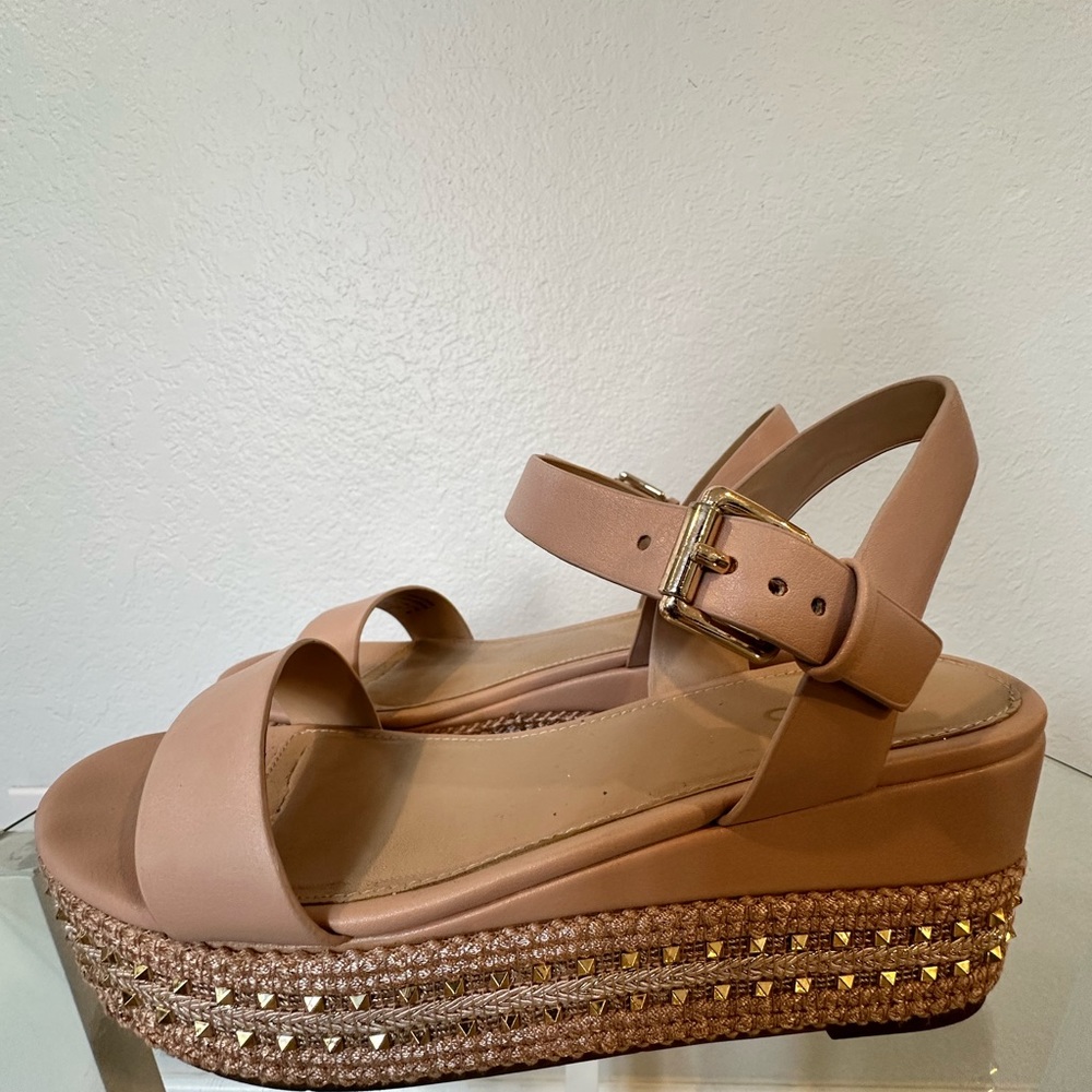 🌸 Gorgeous ALDO Leather Wedge Espadrille Sandals - Women’s Size 8.5 🌸